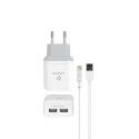 Cargador Carga Rápida Doble Usb y cable lightning 2.4A iPhone y iPad