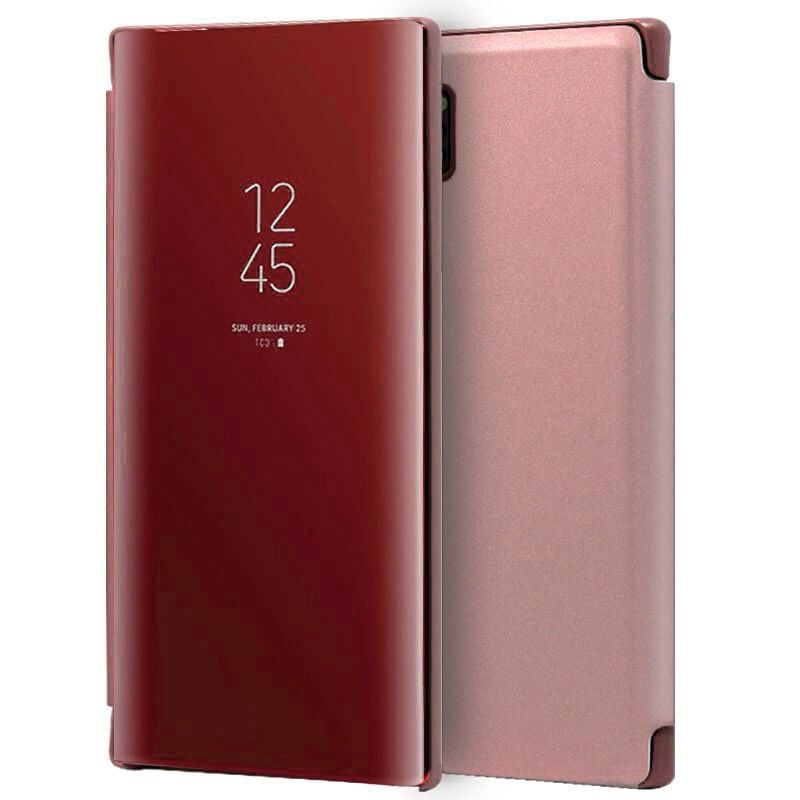 Funda con tapa de espejo Clear View para Samsung Galaxy Note 10 Rosa
