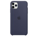 Funda de Silicona suave con logo para Apple iPhone 11 Pro Max Azul