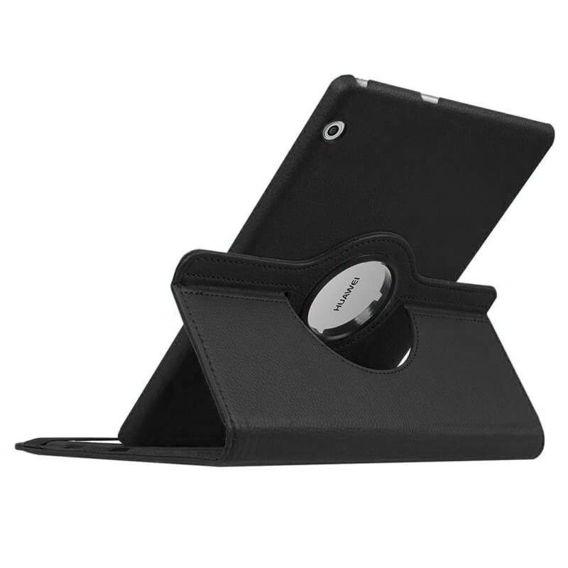 Funda con tapa Giratoria 360 para Huawei Mediapad T3 10 Negro