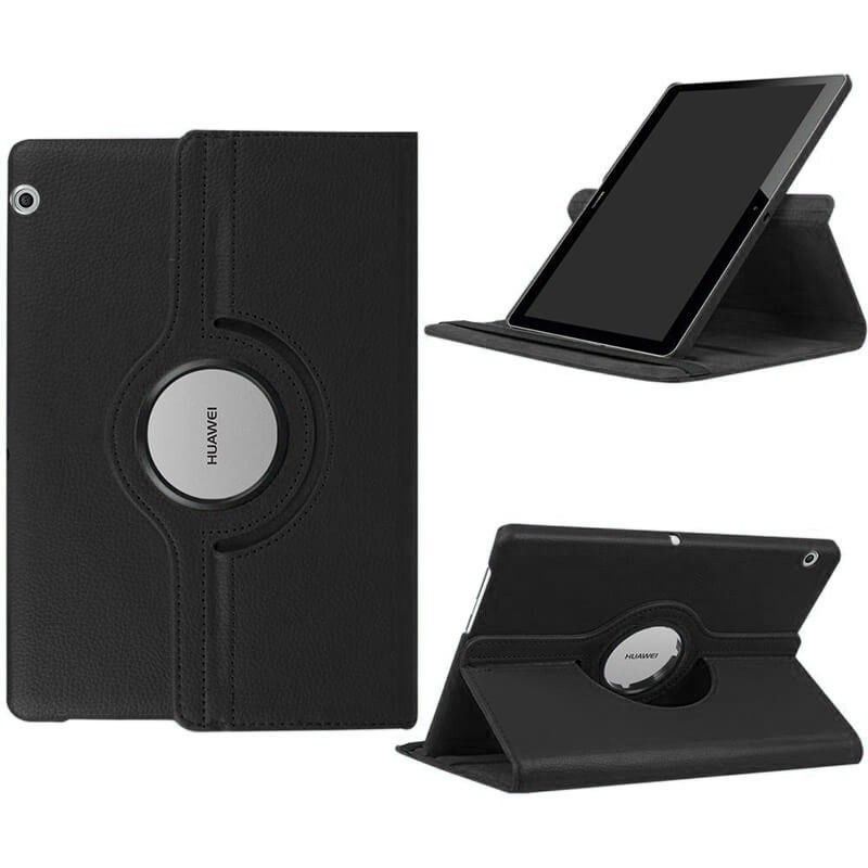 Funda con tapa Giratoria 360 para Huawei Mediapad T3 10 Negro