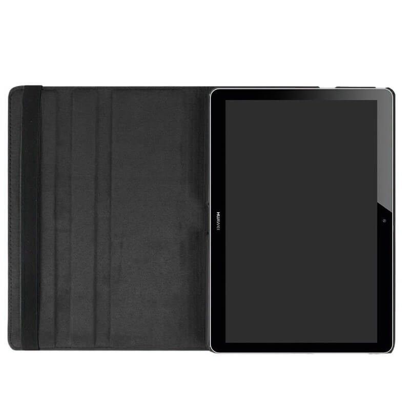 Funda con tapa Giratoria 360 para Huawei Mediapad T3 10 Negro