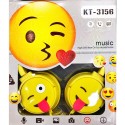 Auriculares infantiles de Emoji ajustables con micrófono