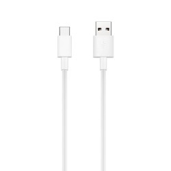 Cable USB Tipo C de 2A para Carga y Datos 1 Metro Blanco 