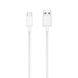 Cable USB Tipo C de 2A para Carga y Datos 1 Metro Blanco 