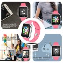 Smartwatch A1 Bluetooth con Cámara, Altavoz, Micrófono y Sim Rosa