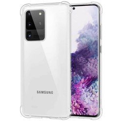 Funda de esquinas reforzadas transparente para Samsung Galaxy S20 Ultra