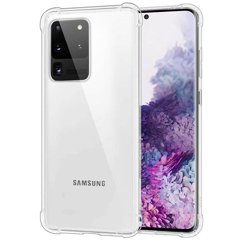 Funda de esquinas reforzadas transparente para Samsung Galaxy S20 Ultra