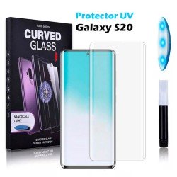 Protector Pantalla de Cristal Templado UV Curvo para Samsung Galaxy S20