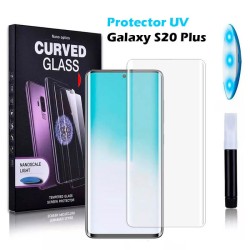 Protector Pantalla de Cristal Templado UV Curvo para Samsung Galaxy S20 Plus