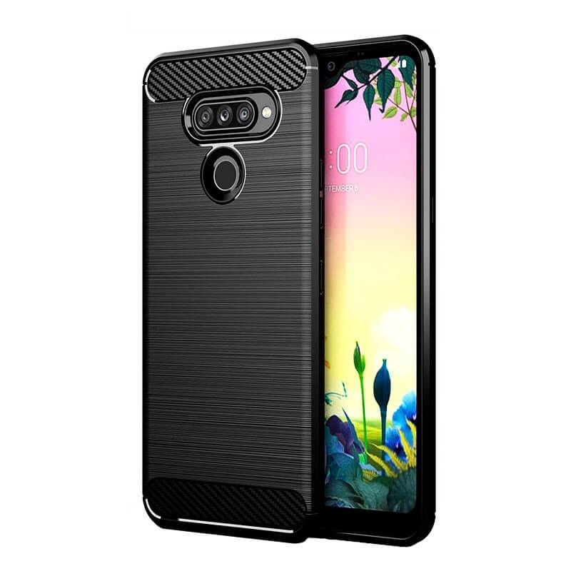 Funda Silicona diseño fibra de carbono - LG K50S