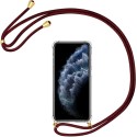 Funda colgante con cordón para iPhone 11 Pro Max Burdeos