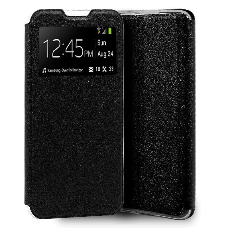 Funda con Tapa y Ventana para Xiaomi Mi 10 negro