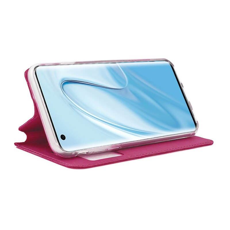 Funda con Tapa y Ventana para Xiaomi Mi 10 rosa