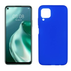 Funda de silicona azul para Huawei P40 Lite