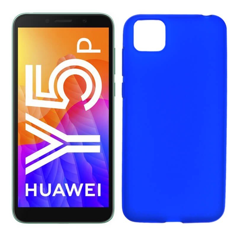 Funda azul para Huawei Y5p de silicona