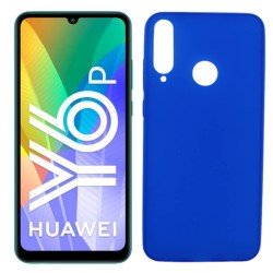 Funda azul para Huawei Y6p de silicona