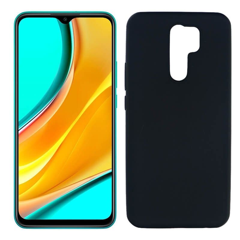 Funda negra para Xiaomi Redmi 9 de silicona
