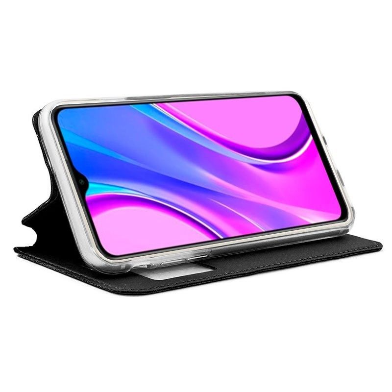 Funda con Tapa y Ventana para Xiaomi Redmi 9 negro