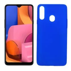 Funda azul para Samsung Galaxy A20S de silicona