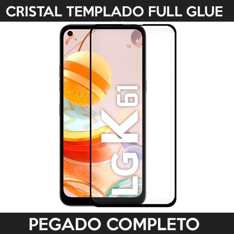 Protector de pantalla completo full glue para LG K61