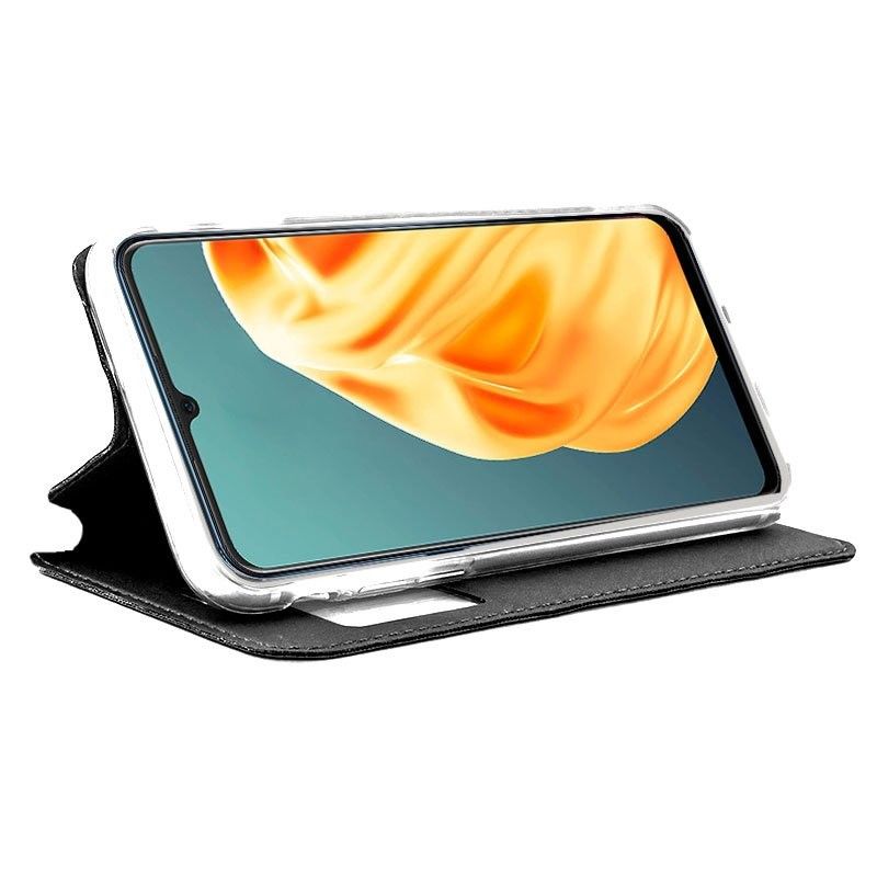 Funda con tapa y ventana para Oppo A91 Negro