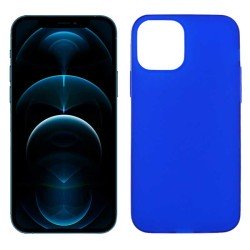 Funda azul para iPhone 12 Pro Max de silicona