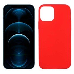 Funda roja para iPhone 12 Pro Max de silicona