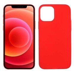 Funda roja para iPhone 12 / 12 Pro de silicona