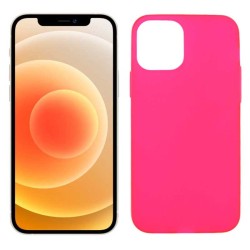 Funda rosa para iPhone 12 Mini de silicona