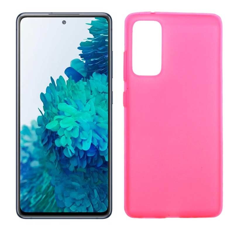 Funda rosa para Samsung Galaxy S20 FE de silicona