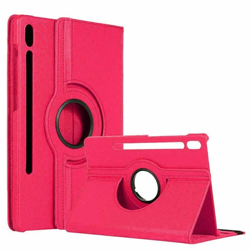 Funda con tapa Giratoria 360 para Samsung Galaxy Tab S7 Rosa