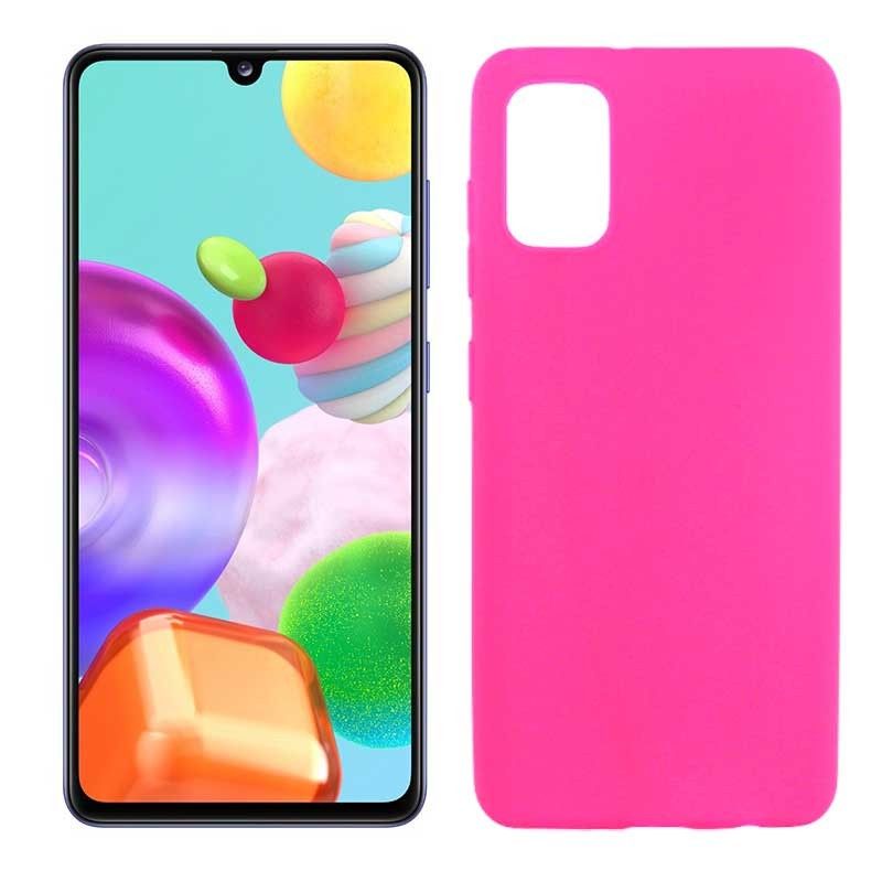 Funda rosa para Samsung Galaxy A41 de silicona