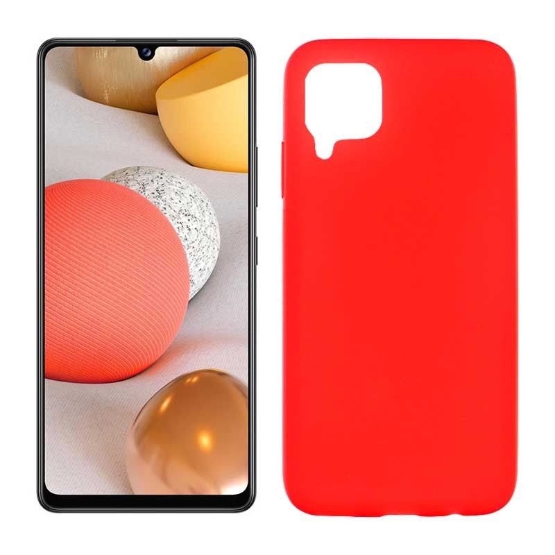 Funda roja para Samsung Galaxy A42 5G de silicona