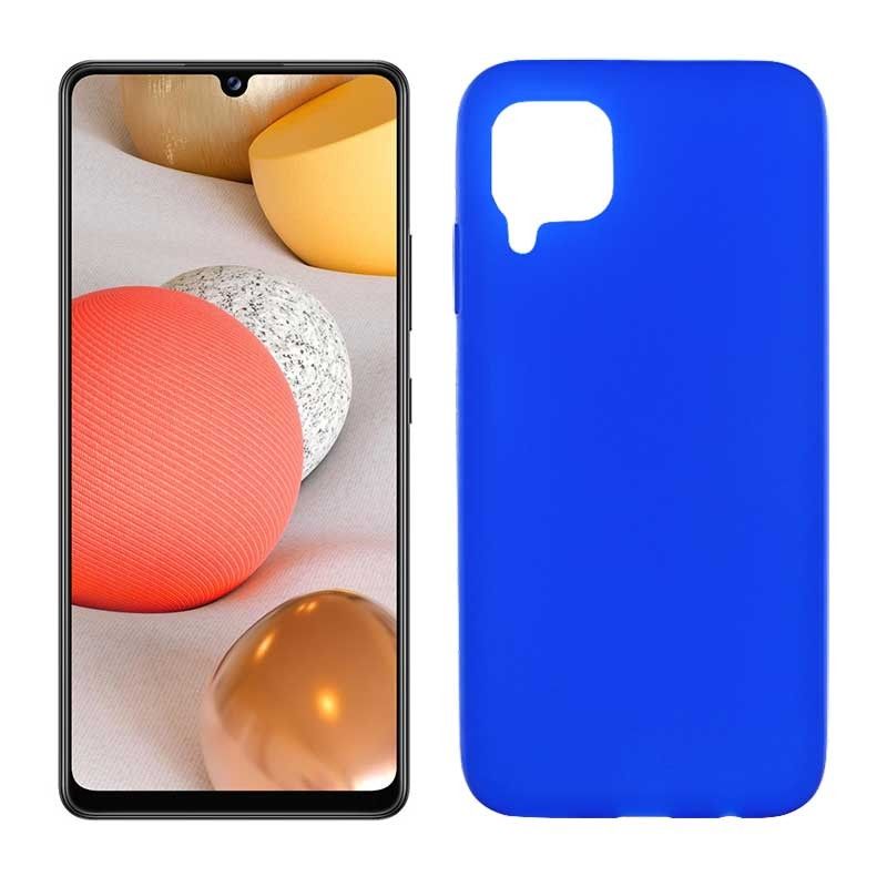 Funda azul para Samsung Galaxy A42 5G de silicona