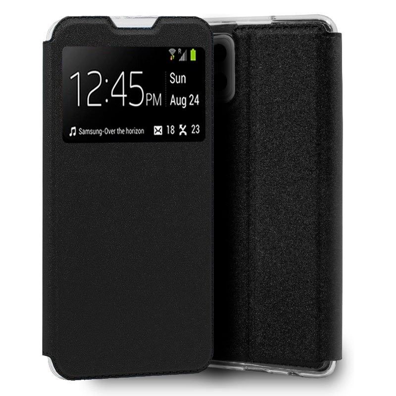 Funda con tapa y ventana para Samsung Galaxy A42 5G Negro