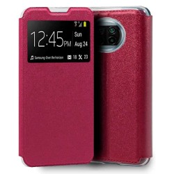 Funda con Tapa y Ventana para Xiaomi Mi 10T Lite rosa