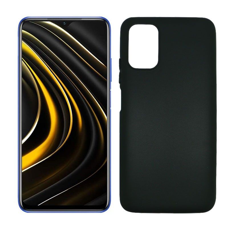 Funda negro para Poco M3 de silicona