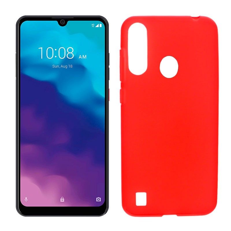 Funda roja para ZTE Blade A7 2020 de silicona