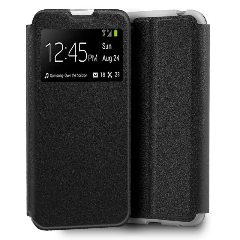 Funda con tapa y ventana para ZTE Blade A3 2020 Negro