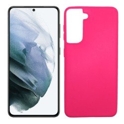 Funda rosa para Samsung Galaxy S21 de silicona