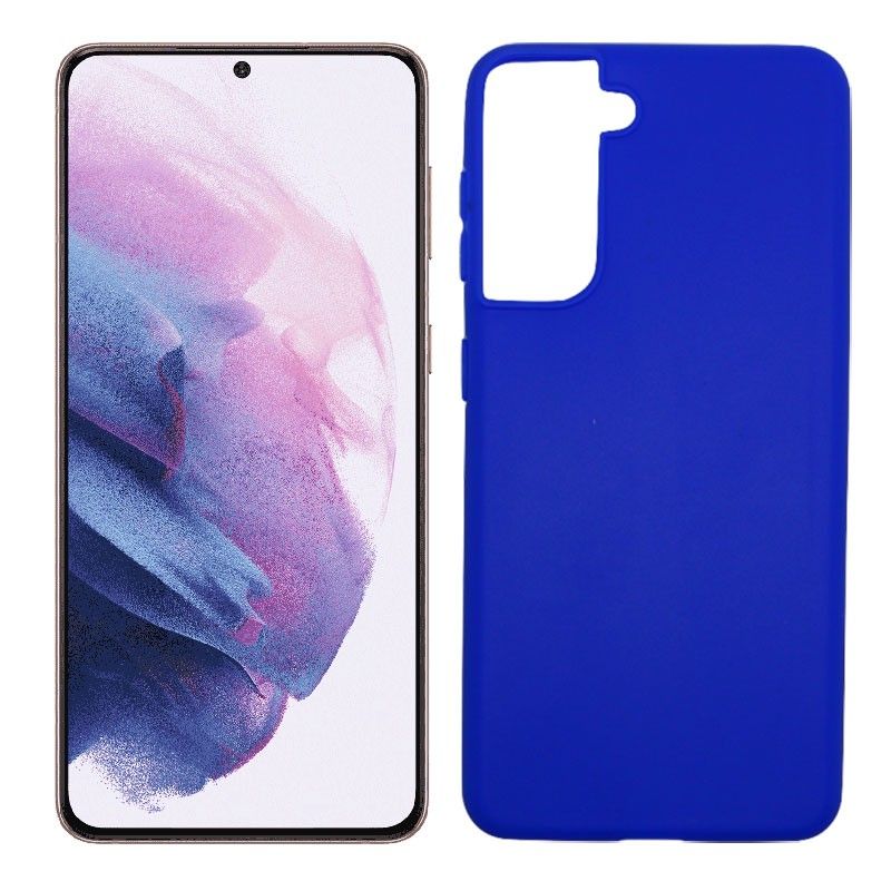 Funda azul para Samsung Galaxy S21 Plus de silicona