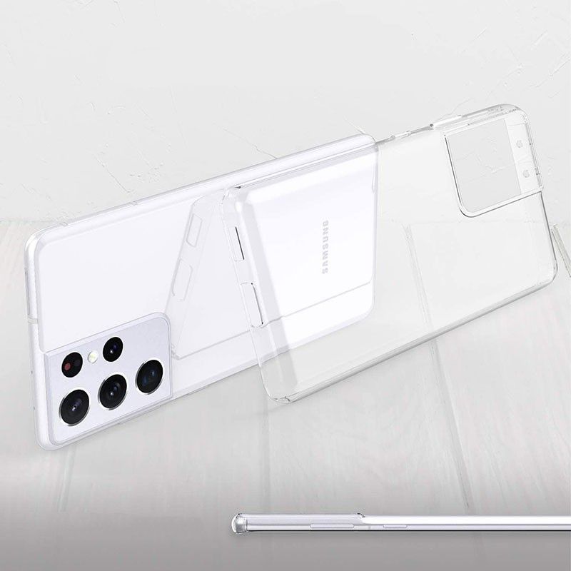 Funda transparente para Samsung Galaxy S21 Ultra de silicona