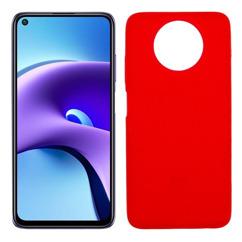 Funda roja para Xiaomi Redmi Note 9T de silicona