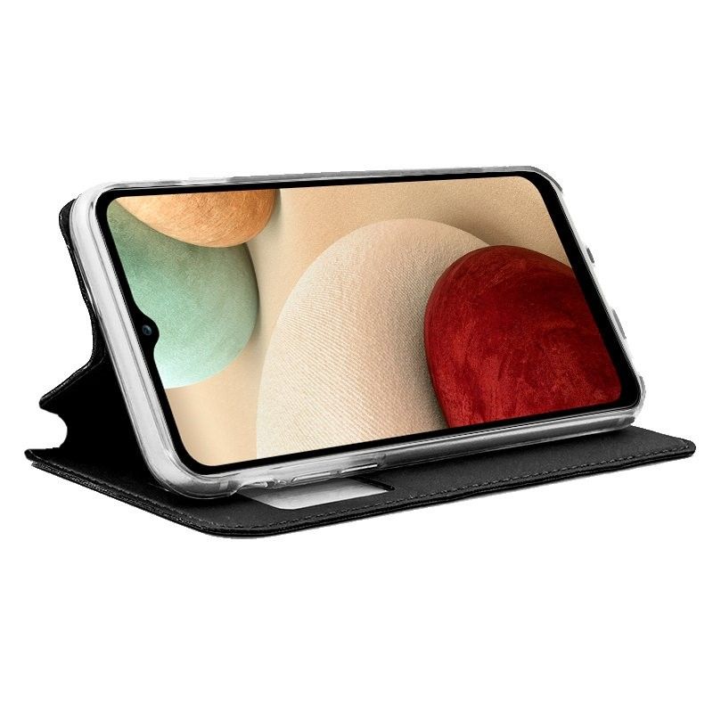 Funda con Tapa y Ventana para Samsung Galaxy A12 negro