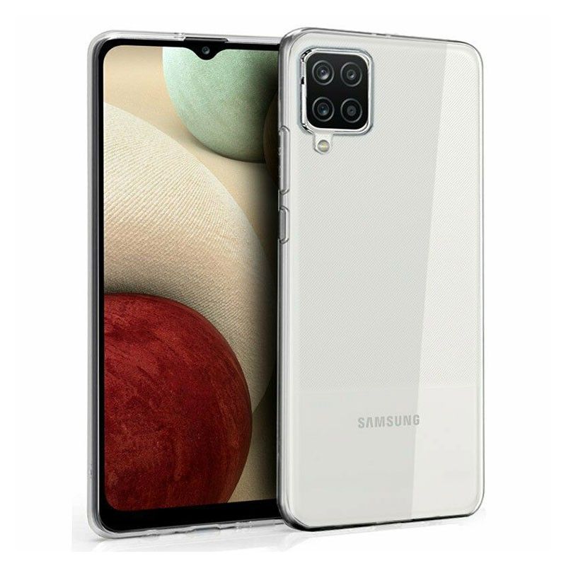 Funda transparente para Samsung Galaxy A12 de silicona