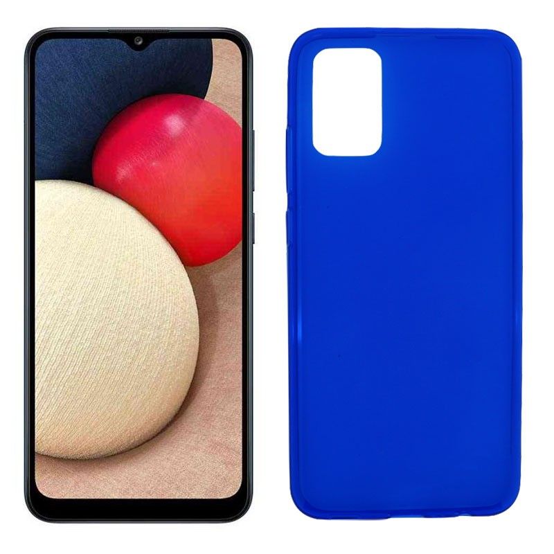 Funda azul para Samsung Galaxy A02S de silicona