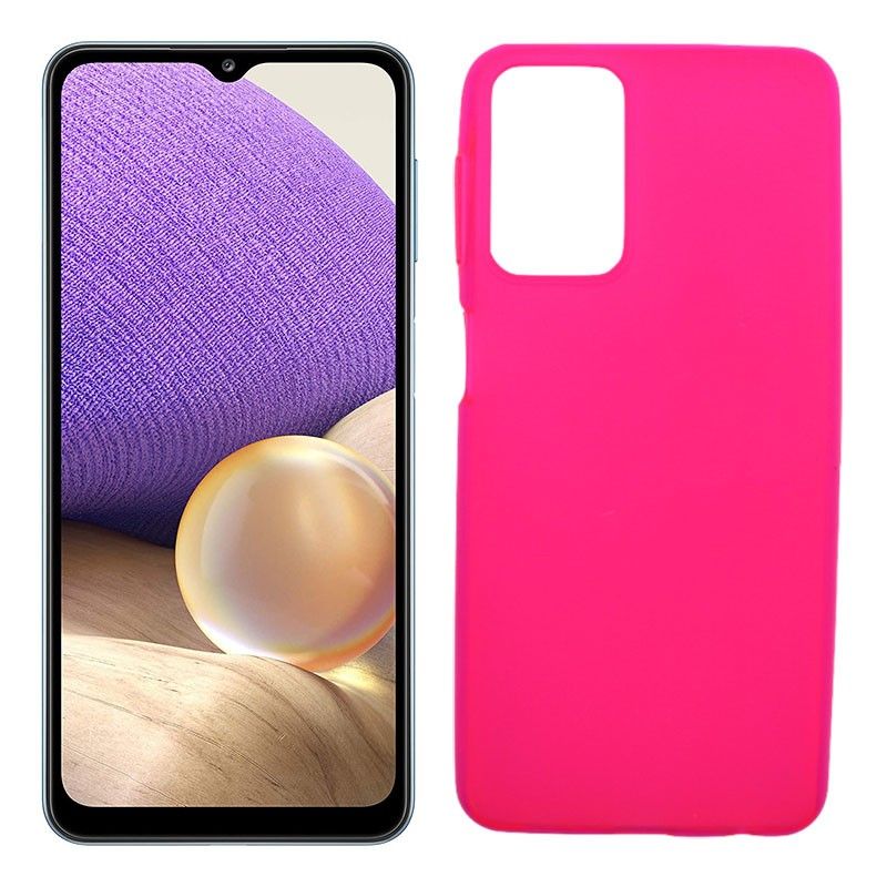 Funda rosa para Samsung Galaxy A32 5G de silicona