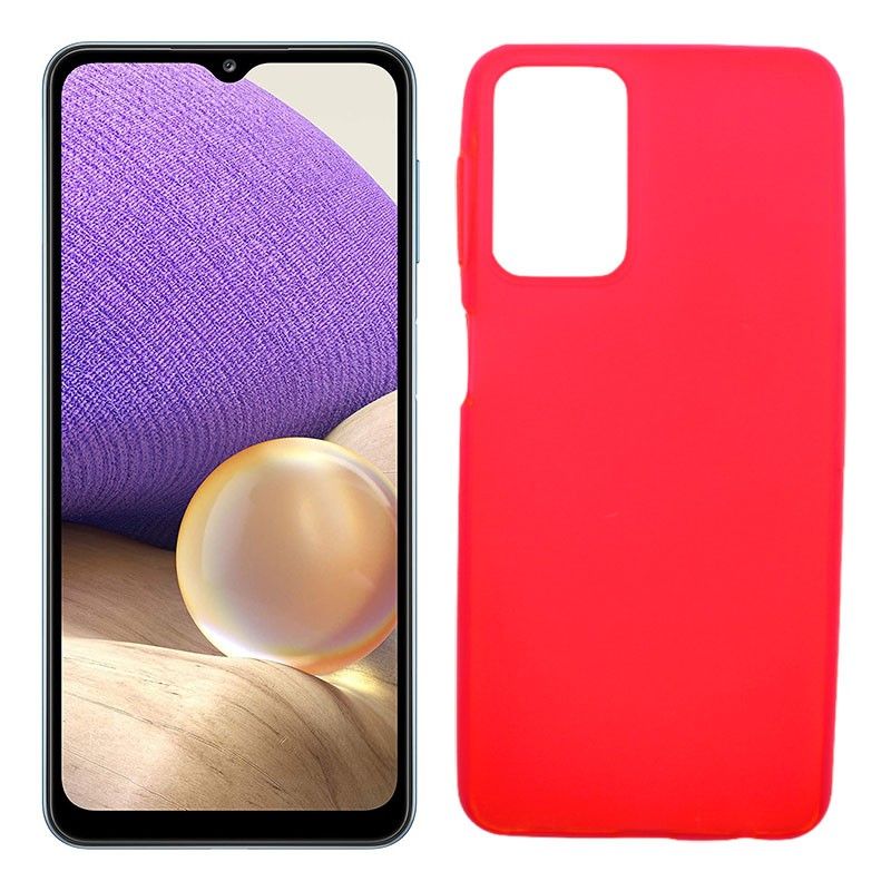 Funda roja para Samsung Galaxy A32 5G de silicona