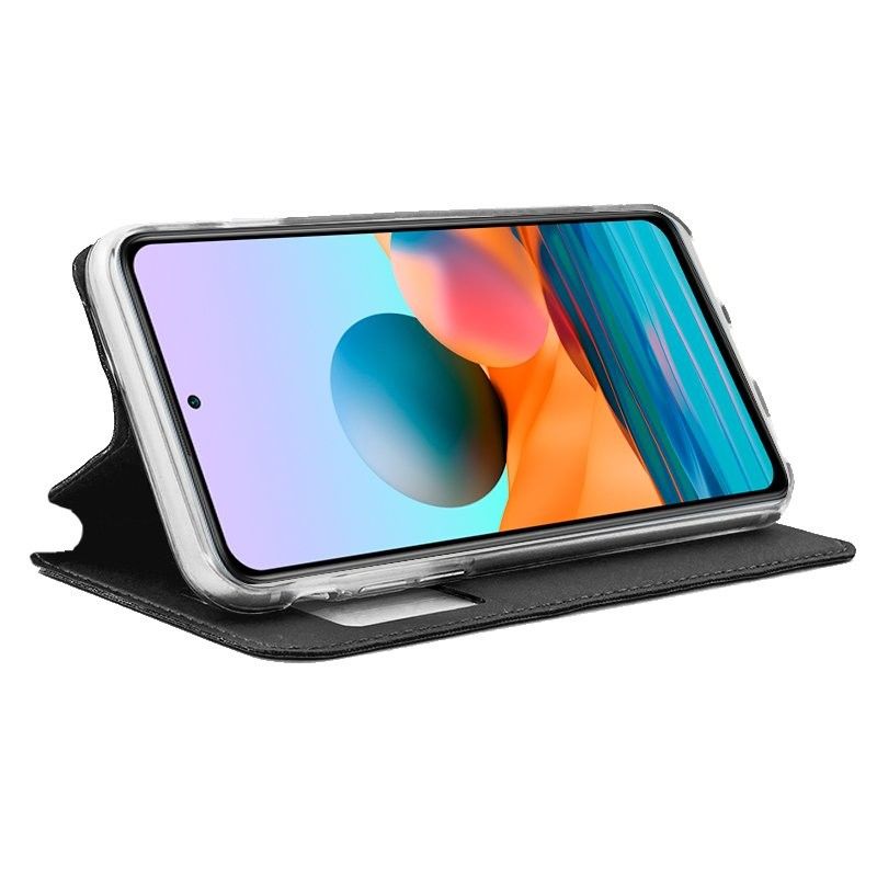 Funda con Tapa y Ventana para Xiaomi Redmi Note 10 negro